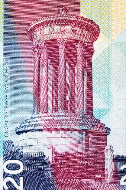 Dugald Stewart Monument in Edinburgh van geld