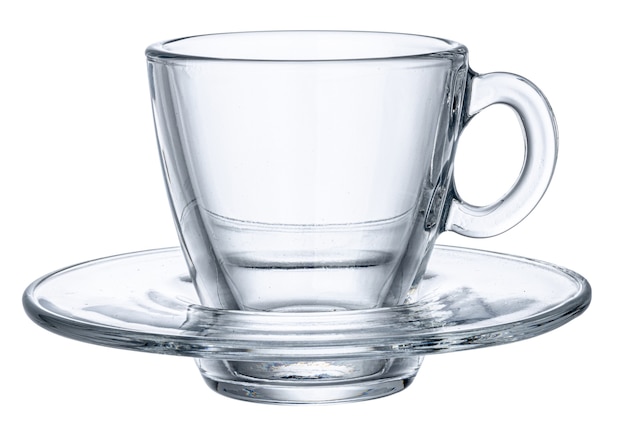 Duidelijke glaskop voor geïsoleerde thee