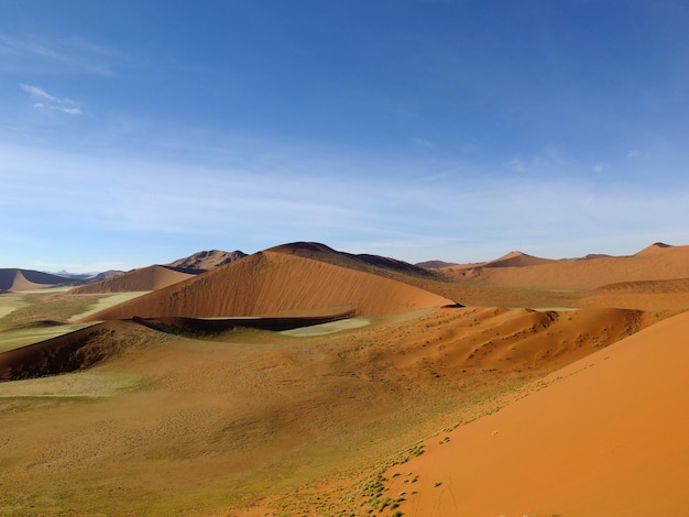 Duinen in Namib woestijn Sossusvlei Namibië