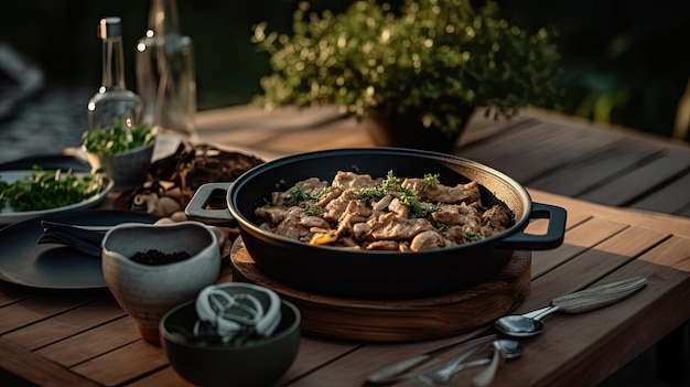 Duitse Beef stroganoff generatieve ai