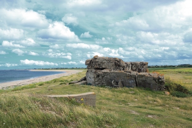 Duitse bunker in Normandië uit de Tweede Wereldoorlog