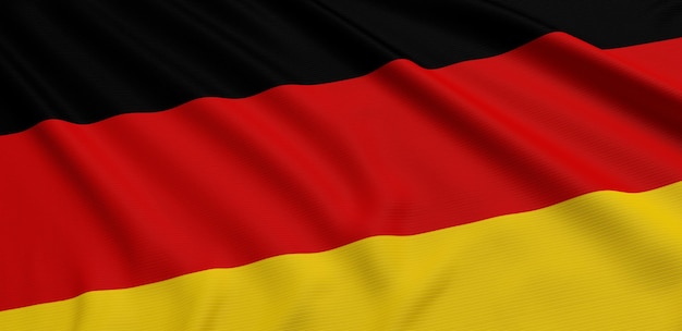 Duitse vlag 3D-rendering
