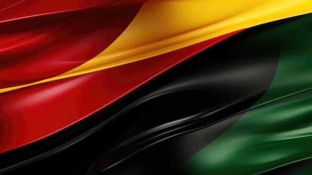 Duitse vlag zwaaien met dynamische plooien