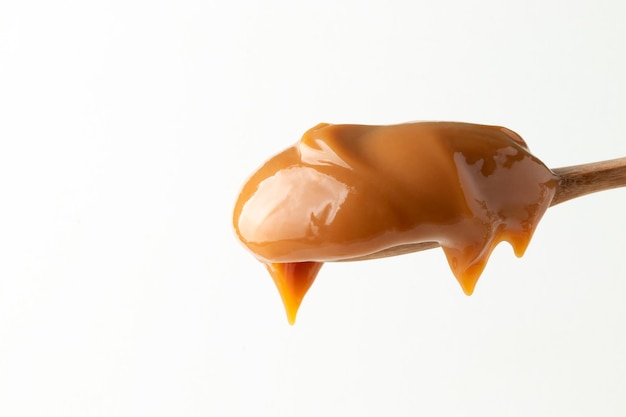 Photo dulce de leche on spoon