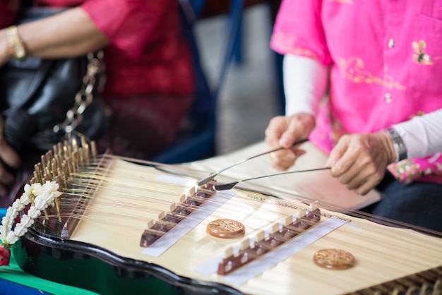 Dulcimer thai music instrument 