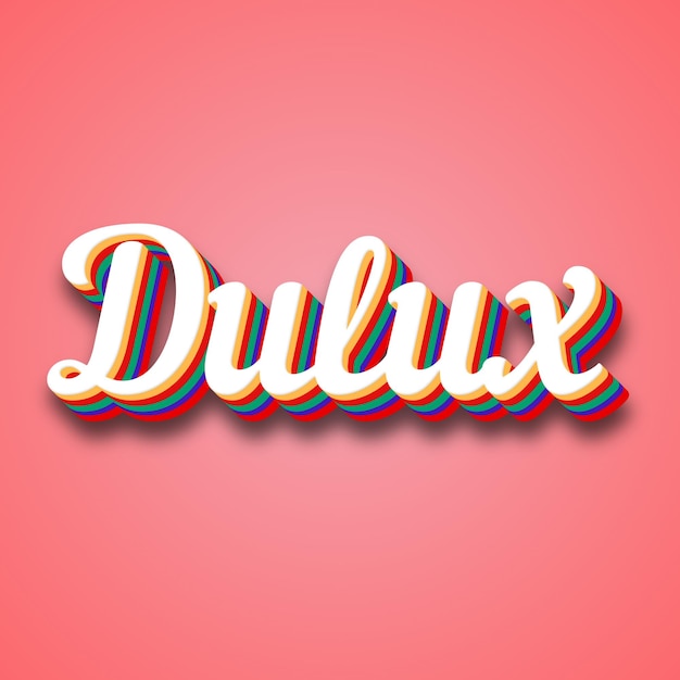 Dulux Text Effect Photo Image Cool