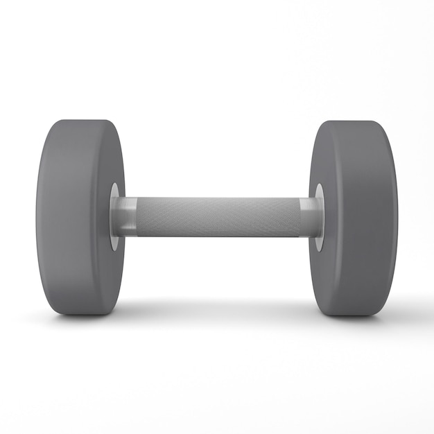 Dumbbell Front Side In White Background