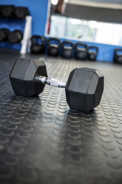 Dumbbell in gym