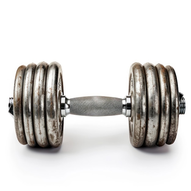 Dumbbell op witte achtergrond