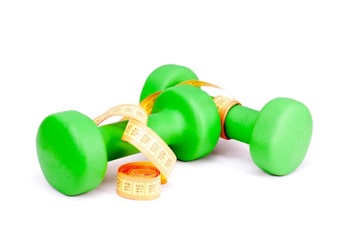 Photo dumbbells for fitness