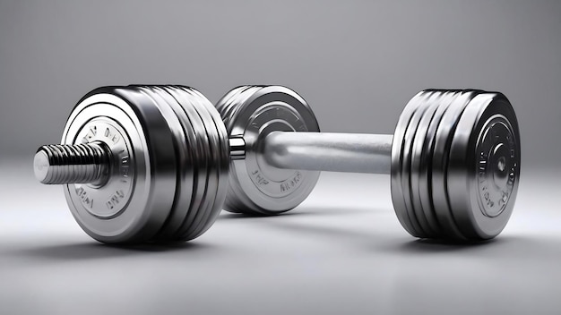 Dumbbells geïsoleerd op wit