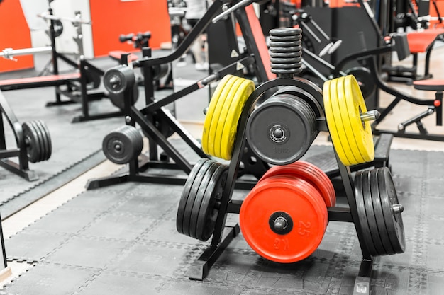 Foto manubri in palestra