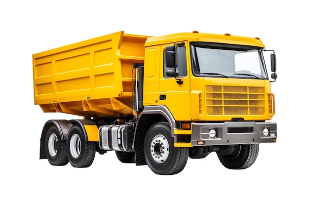 Dump truck isolated on a white background