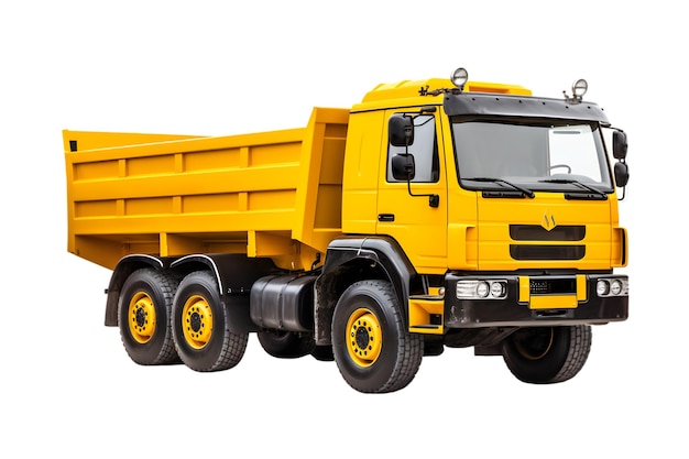 Dump truck isolated on a white background
