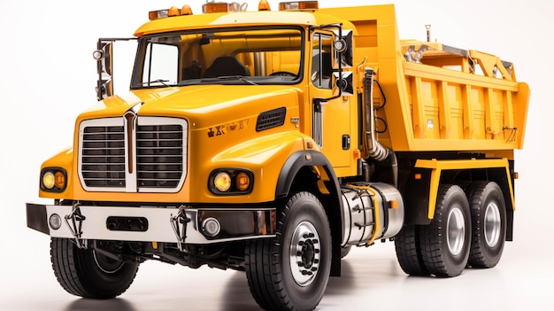 Dump Truck on white background