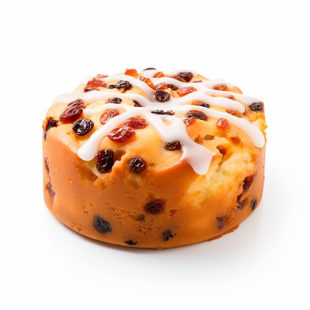 Dundee Cake on a white background