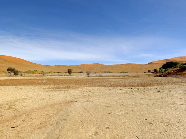 Дюны в пустыне Намиб Sossusvlei Namibia