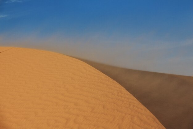 Dunes in the Sahara desert in the heart of Africa