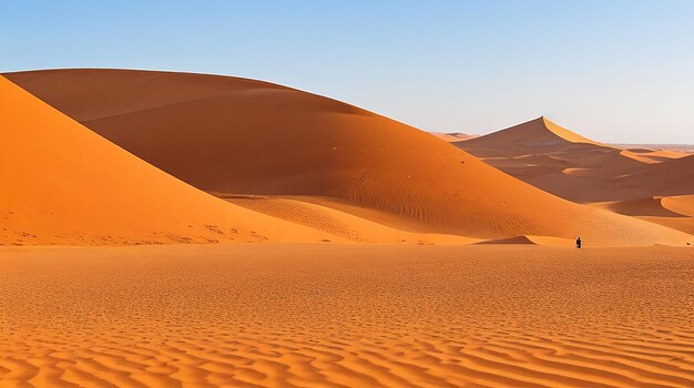 Dunes in the sahara desert in the heart of africa