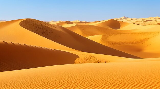 Dunes in the sahara desert in the heart of africa