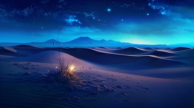 Photo dunes with night space