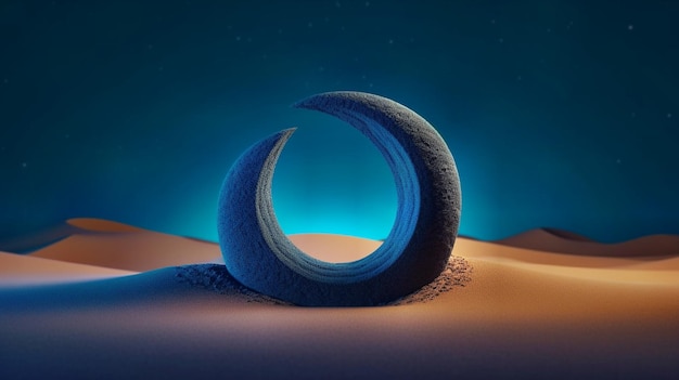 dunes with night space