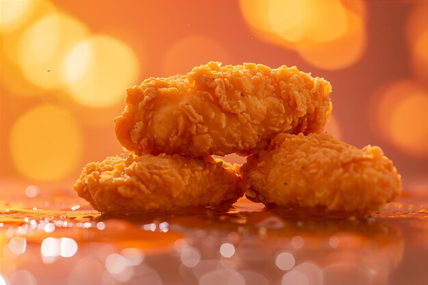 Photo dunkin donuts nuggets displayed on tv