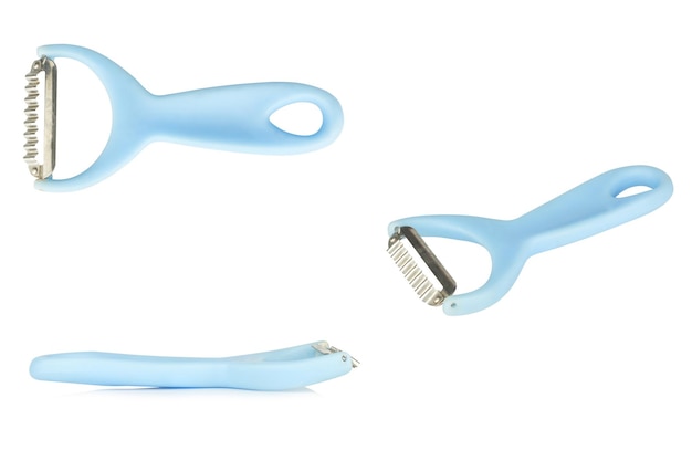 Dunschiller blauw geïsoleerd op een witte achtergrond