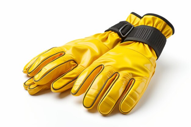 Photo durable chemicalproof gloves isolated on transparent background