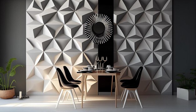 Durable and Stylish Cut Tile Shade Wallpaper for Your Interior Design Projects Generative AI