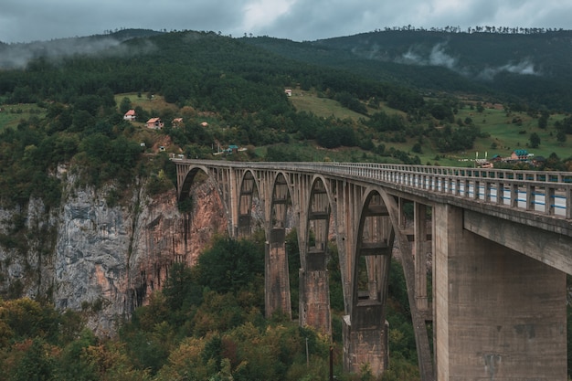 The Durdevica concrete arch bridge