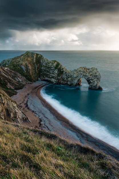 Foto durdle door costa giurassica ovest lulworth wareham regno unito