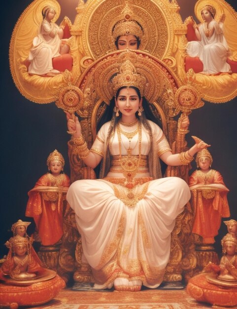 Foto lo sfondo di durga ashtami