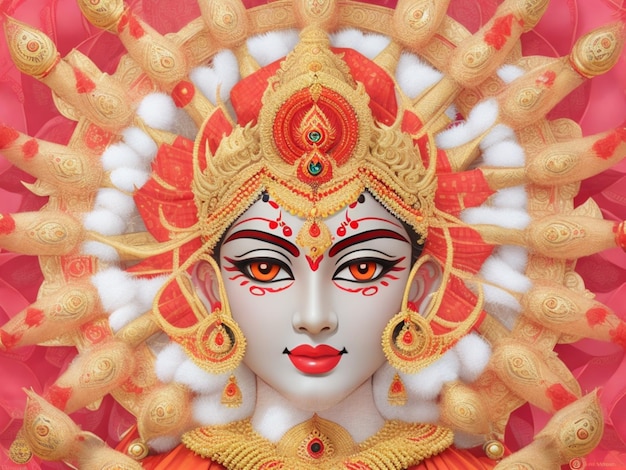 Durga 축제 영주 코끼리 생성 AI