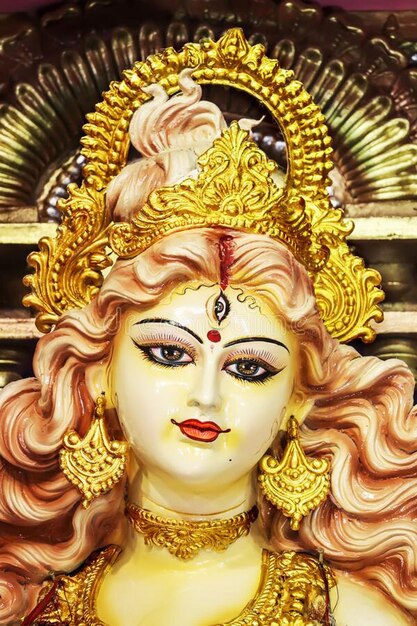 Durga Idol during Durga Puja Festival in India Leanardo AI generated