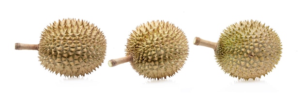 Durian isolated on white background.