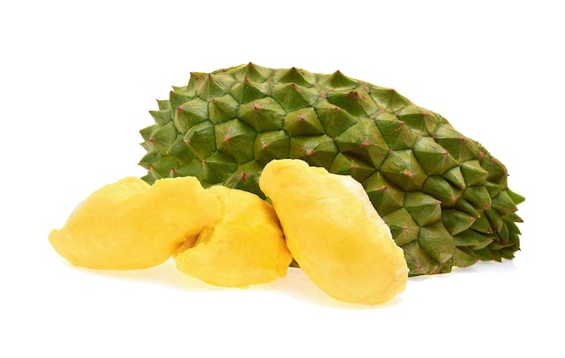 Durian King of Fruits isolated on white background