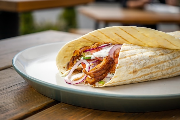 Durum Kebab at a local street food stall