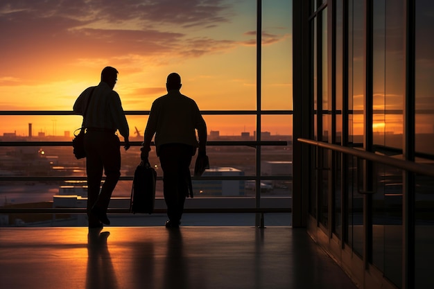 Dusk Departures Silhouettes of a Day's Endeavor