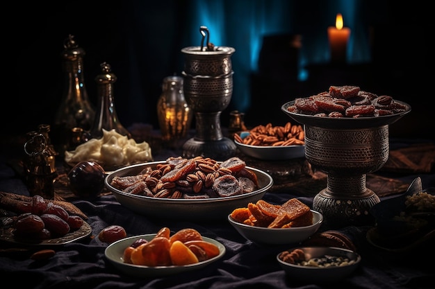 Foto la preghiera del crepuscolo il rituale del ramadan