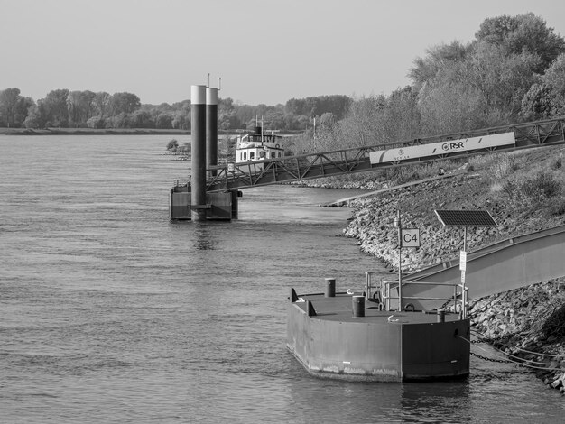 Dusseldorf at the river rhine