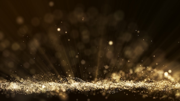 Dust particle explosion, Light ray effect, motion titles cinematic background.