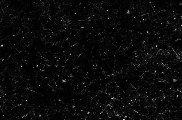 Dust and scratches on a black background