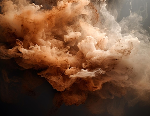 Dust and smoke explosion texture for composition