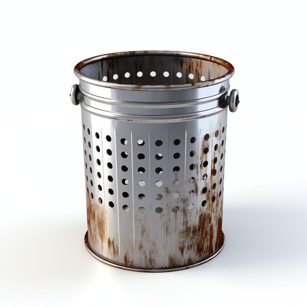 dustbin in white background