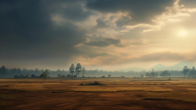 Dusty Southern Countryside A Stunning 8k Vignette Of Rural Thailand