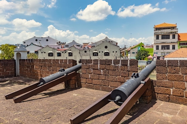 Голландский форт Бандар-Хилир Мелака исторический город Малайзия