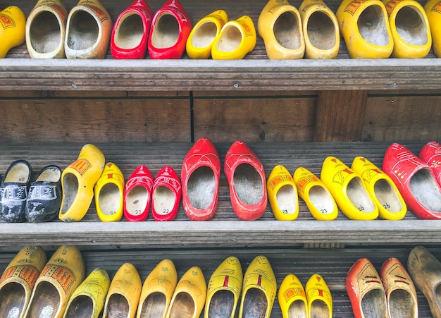 Dutch wooden clogs in Amsterdam