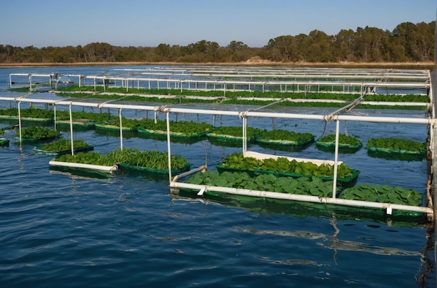 Foto duurzame aquacultuurboerderij