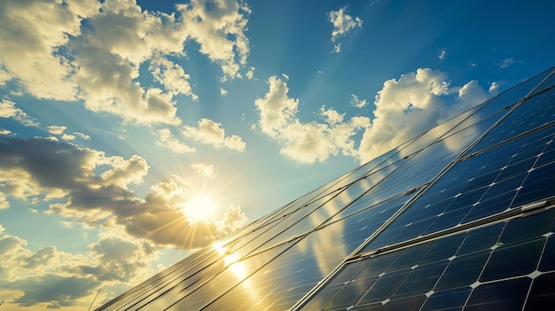 Duurzame energieoplossingen captiveren Aerial Drone View of SolarClad